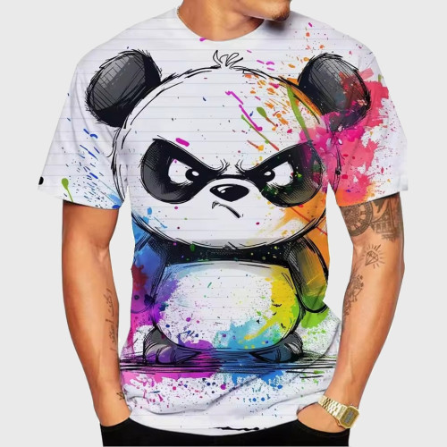 Funny Cartoon Panda T-Shirt