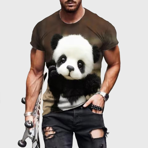 Kawaii Panda Graphic T-Shirt