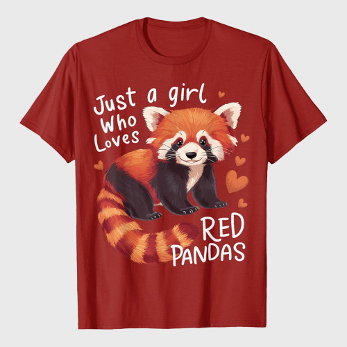 Just A Girl Who Loves Red Panda T-Shirt