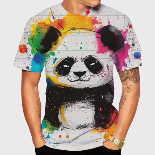 Funny Cartoon Panda T-Shirt