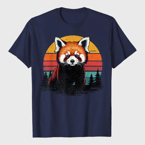 Retro Funny Red Panda Lover T-Shirt