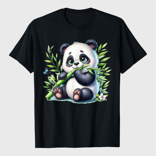Watercolor Cute Panda T-Shirt