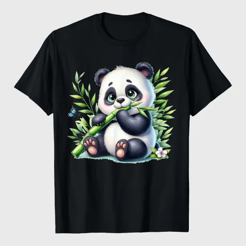 Watercolor Cute Panda T-Shirt