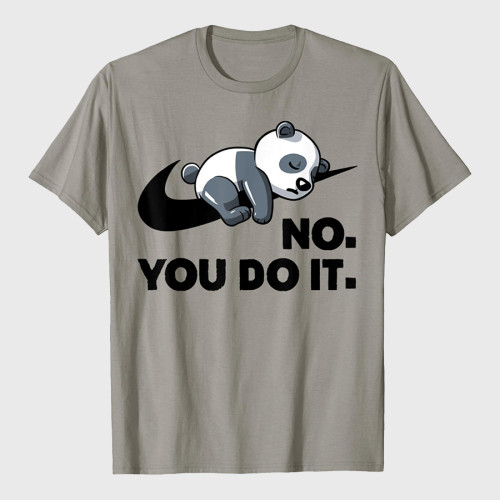Vintage Funny Lazy Panda No You Do It Retro Cute Sleeping T-Shirt