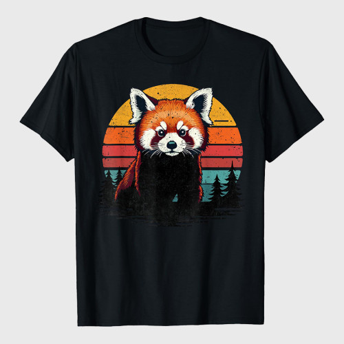 Retro Funny Red Panda Lover T-Shirt