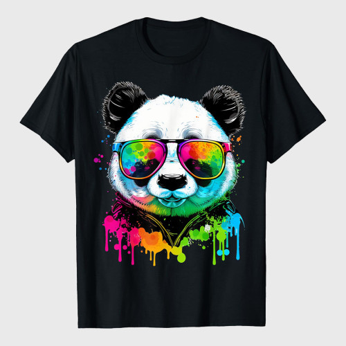 Cute Panda With Sunglasses T-Shirt