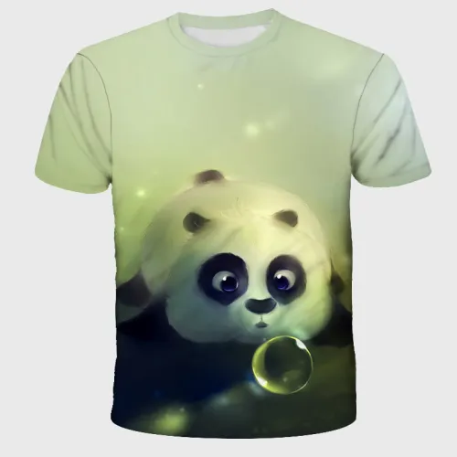Bubble Panda Graphic T-Shirt