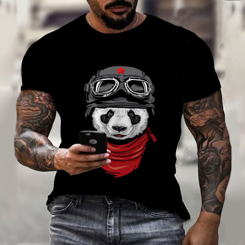 Black Panda Graphic T-Shirt