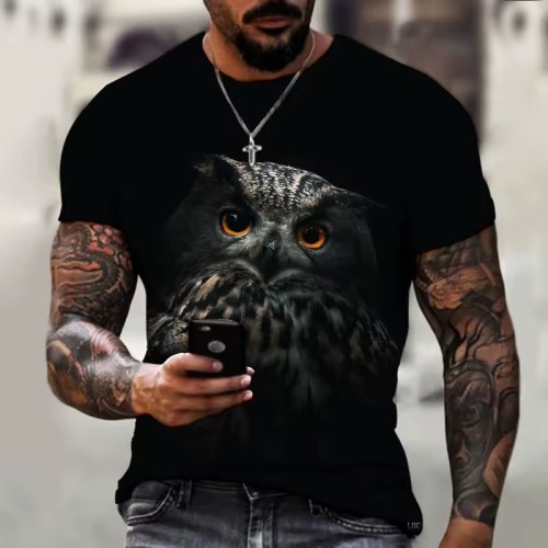 Kawaii Owl Graphic T-Shirt