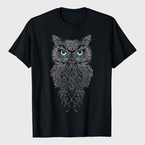 Geometric Owl Art T-shirt