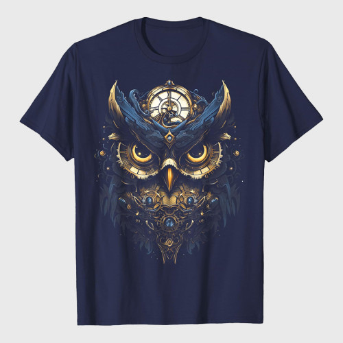 Mechanical Owl Victorian Bird T-Shirt