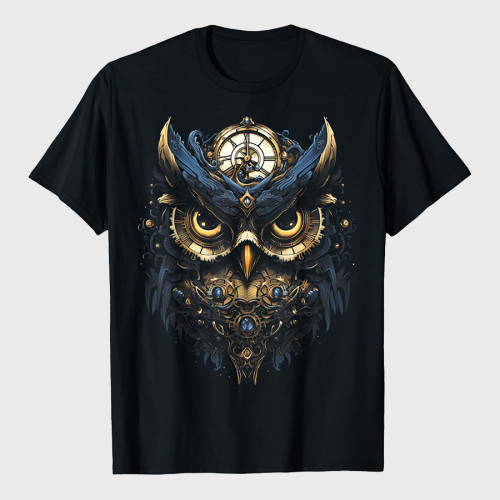Mechanical Owl Victorian Bird T-Shirt