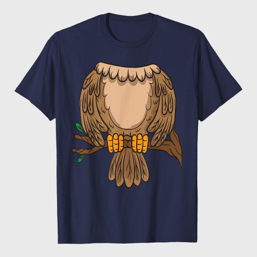 Funny Headless Owl Halloween Night Bird Costume Easy Outfit T-Shirt
