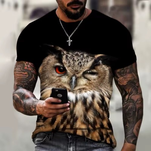 Animal Owl Graphic T-Shirt