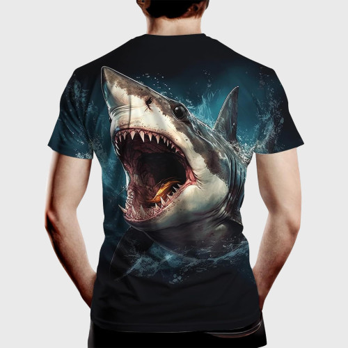 Mens Shark Graphic T-Shirt