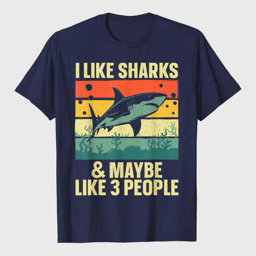 Funny Shark Design Shark Lover T-Shirt