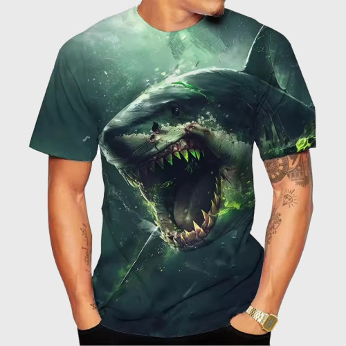 Fierce Shark Graphic T-Shirt
