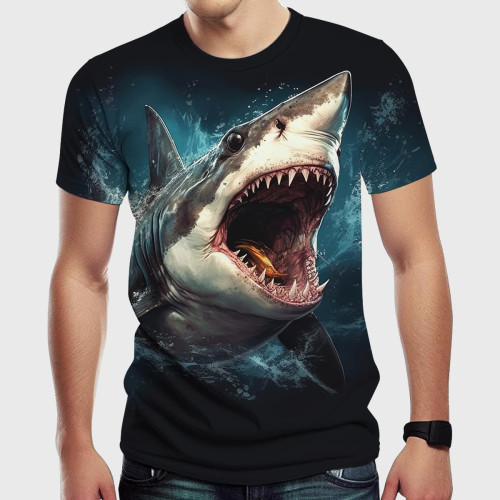 Mens Shark Graphic T-Shirt
