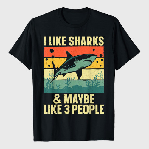 Funny Shark Design Shark Lover T-Shirt