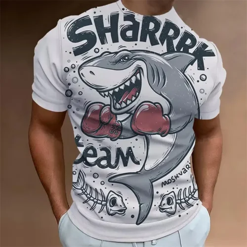Funny Shark Graphic T-Shirt