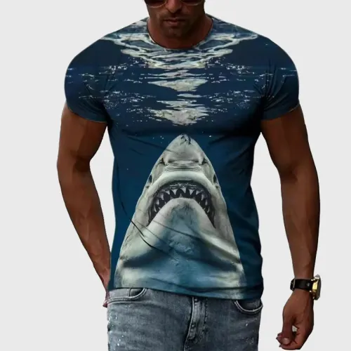 Ocean Shark Graphic T-Shirt