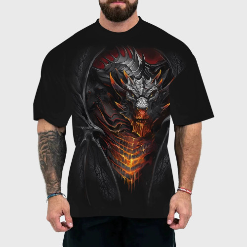 Novelty Dragon Graphic T-Shirt