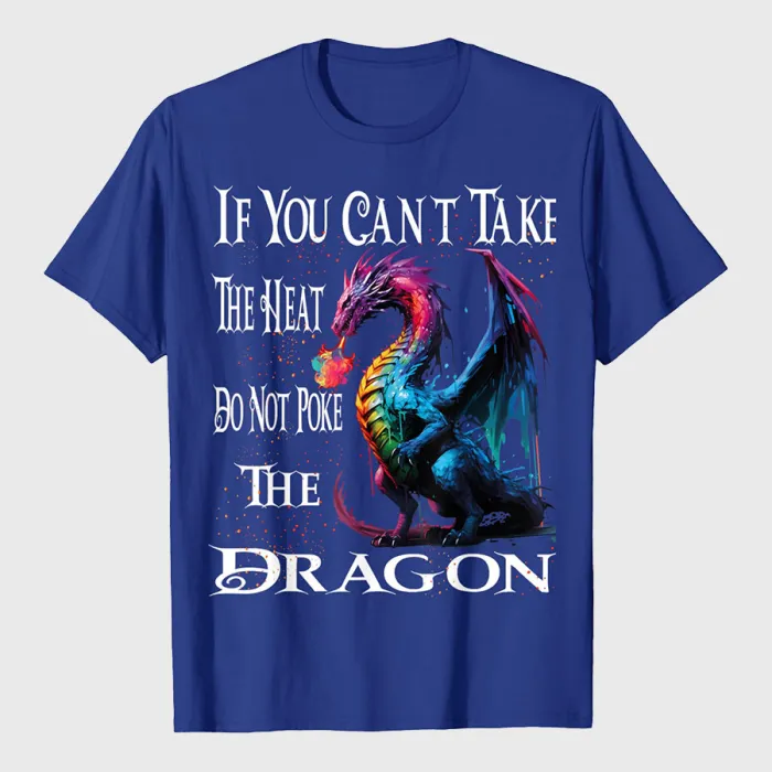 Flying Mythical Creature Cool Dragon Flame Spewing Dragon T-Shirt
