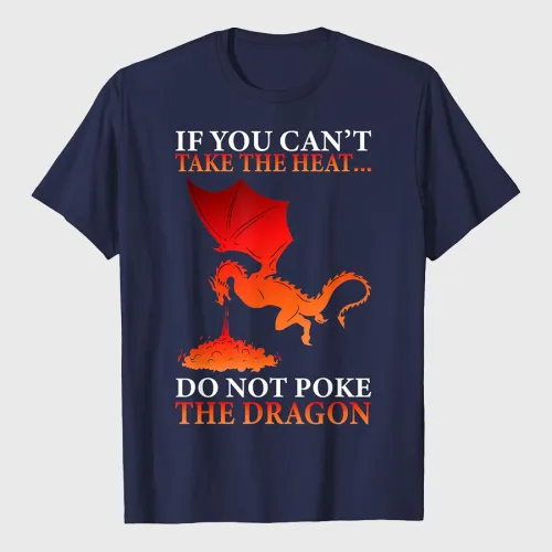 Cool Dragon Flame-Spewing Flying Mythical Creature T-Shirt
