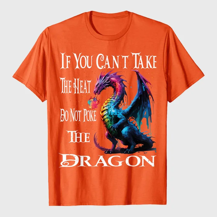 Flying Mythical Creature Cool Dragon Flame Spewing Dragon T-Shirt