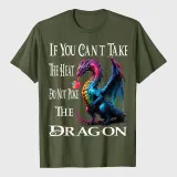 Flying Mythical Creature Cool Dragon Flame Spewing Dragon T-Shirt