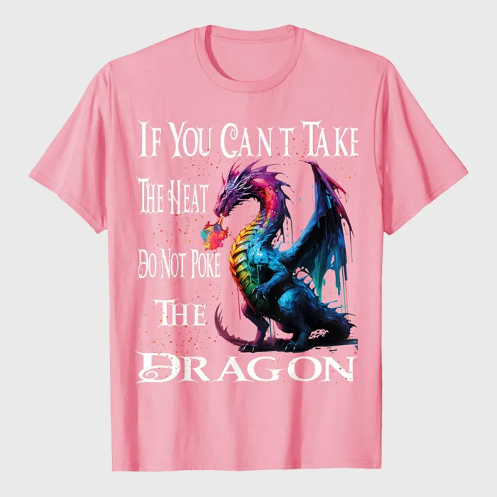 Flying Mythical Creature Cool Dragon Flame Spewing Dragon T-Shirt