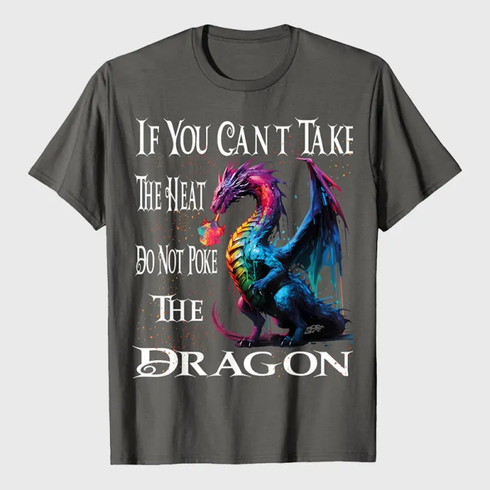 Flying Mythical Creature Cool Dragon Flame Spewing Dragon T-Shirt