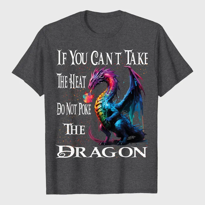 Flying Mythical Creature Cool Dragon Flame Spewing Dragon T-Shirt