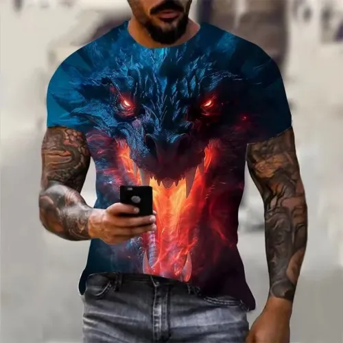 Roaring Dragon Graphic T-Shirt