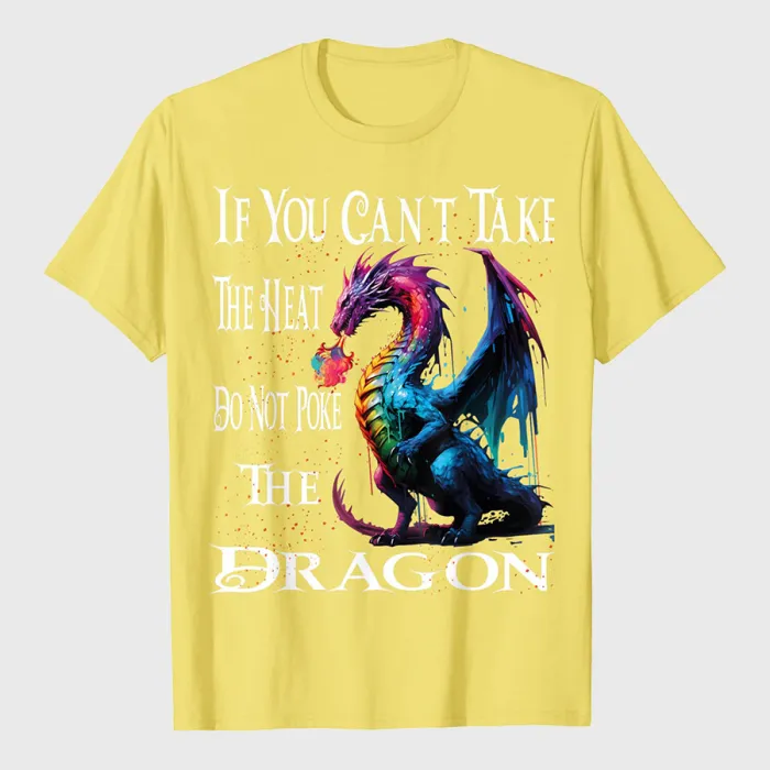 Flying Mythical Creature Cool Dragon Flame Spewing Dragon T-Shirt