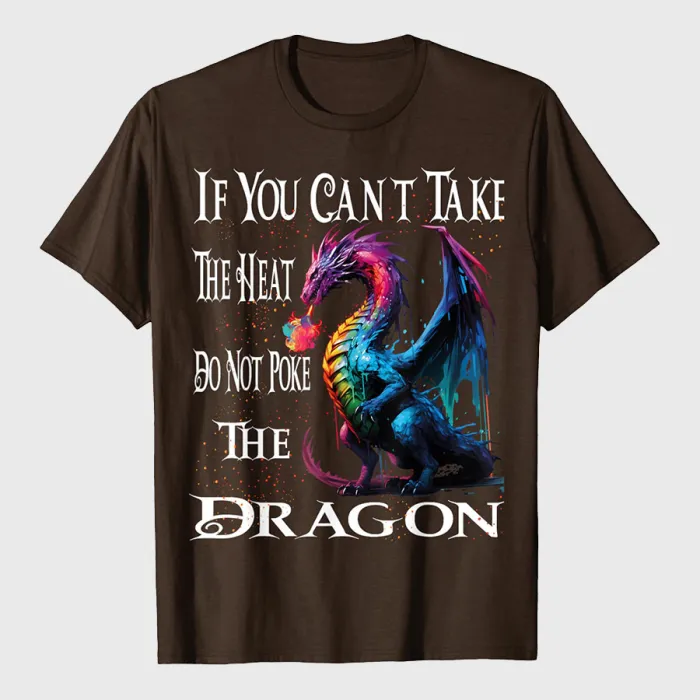 Flying Mythical Creature Cool Dragon Flame Spewing Dragon T-Shirt