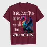 Flying Mythical Creature Cool Dragon Flame Spewing Dragon T-Shirt