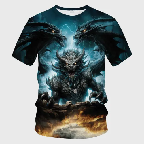 Scary Dragon Graphic T-Shirt