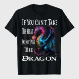 Flying Mythical Creature Cool Dragon Flame Spewing Dragon T-Shirt