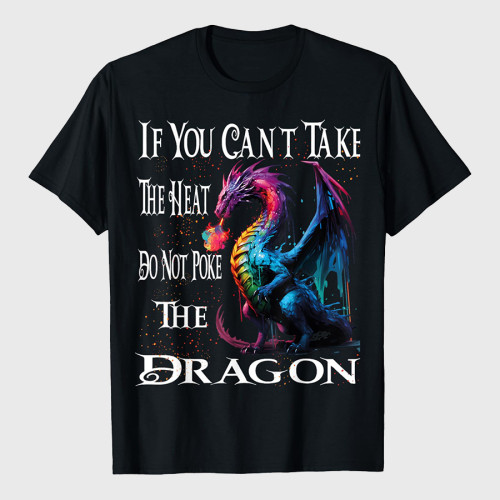 Flying Mythical Creature Cool Dragon Flame Spewing Dragon T-Shirt