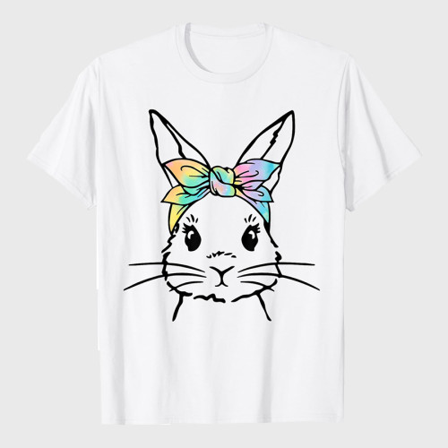 Cute Bunny Face Rabbit Easter Day T-Shirt