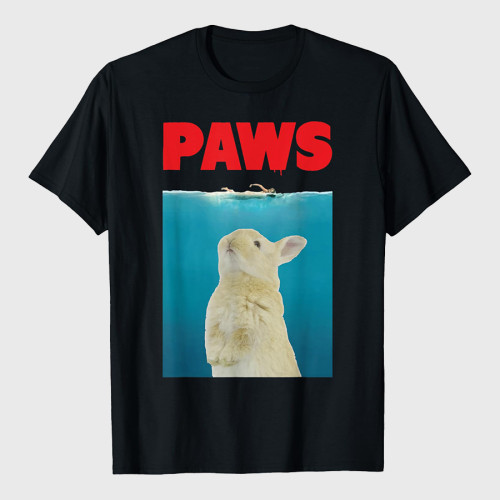 Paws Bunny T-Shirt Funny Parody Rabbit Lover Gifts T-Shirt