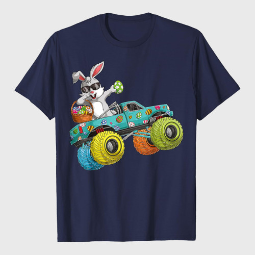 Dabbing Bunny Happy Easter Monster Truck Lovers T-Shirt