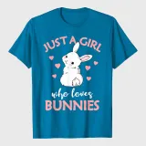 Just A Girl Who Loves Bunnies Rabbit Bunny T-Shirt