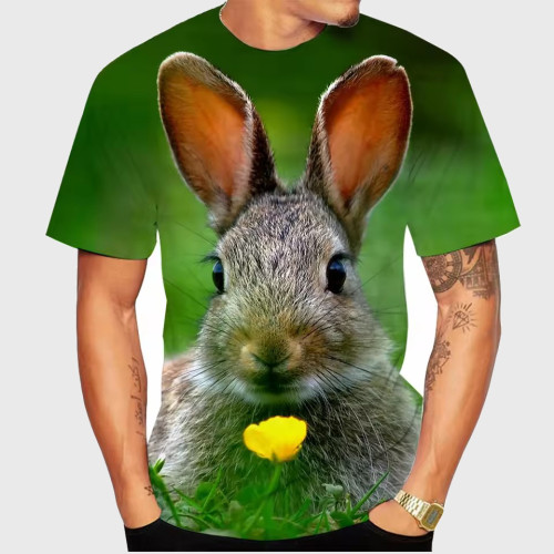 Lovely Rabbit Bunny Graphic T-Shirt