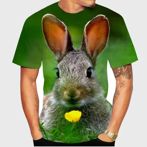 Lovely Rabbit Bunny Graphic T-Shirt