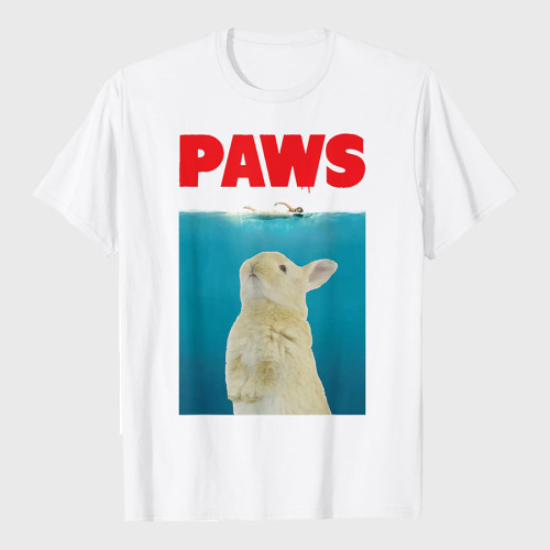 Paws Bunny T-Shirt Funny Parody Rabbit Lover Gifts T-Shirt