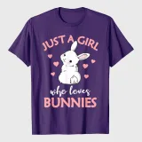 Just A Girl Who Loves Bunnies Rabbit Bunny T-Shirt