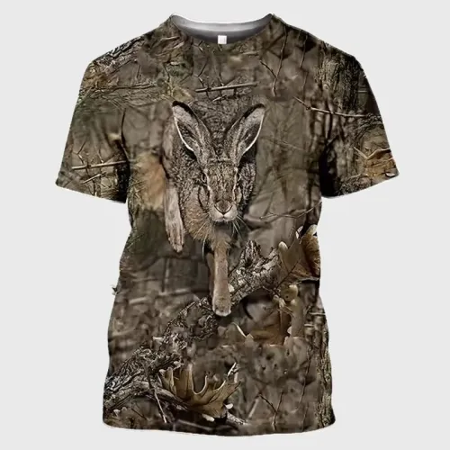 Mens Rabbit Bunny Graphic T-Shirt