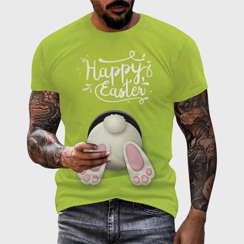 Happy Easter Rabbit Bunny Graphic T-Shirt